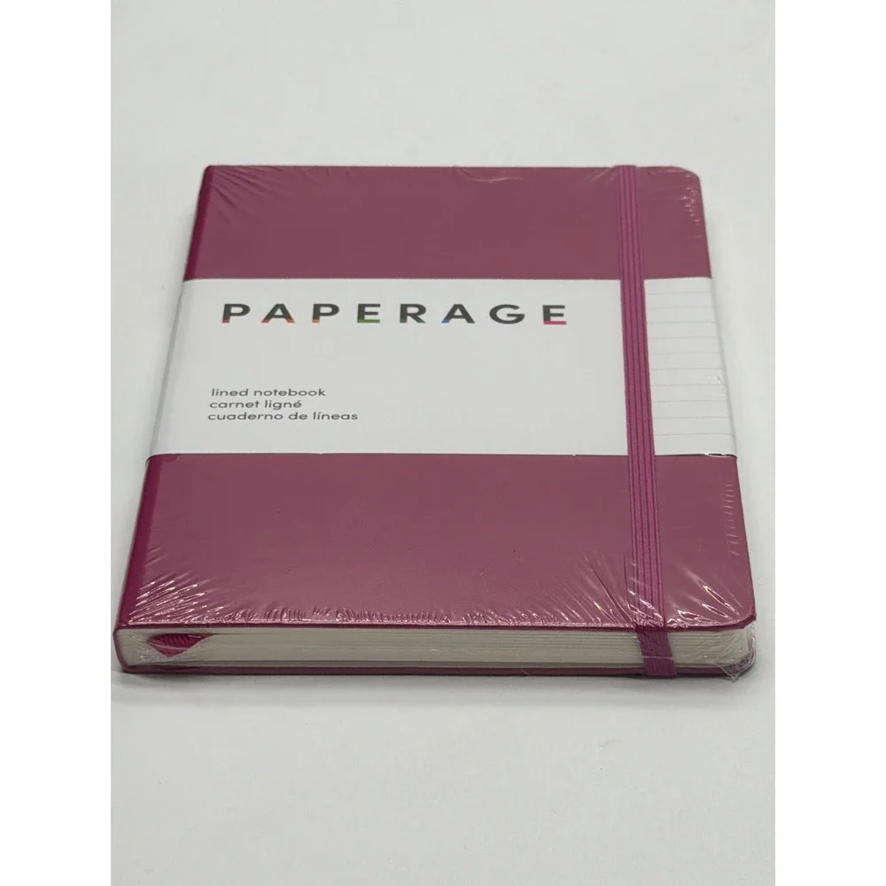 Paperage Lined Notebook Plum Purple Hardcover Journal 160 Pages 100gsm 5.7x8in